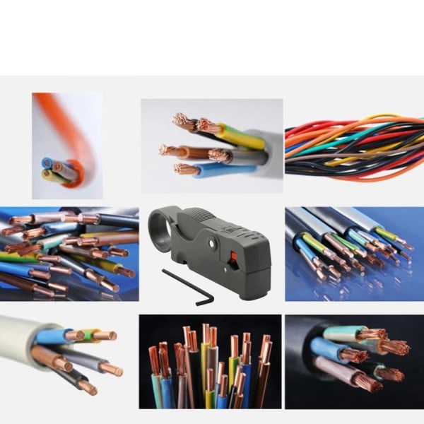 Multifunktion Koaxial Automatisk Avskalning Tång Tråd Kabel Verktyg Tråd Avskiljare Urijk Avisolering Krimning Verktyg