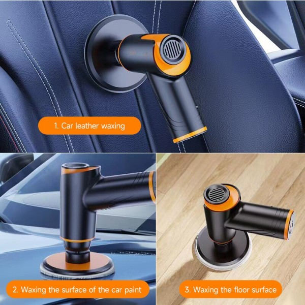 Auto puskuri kiillotusaine ladattava akku säädettävä nopeus langaton kiillotus vahaus kone