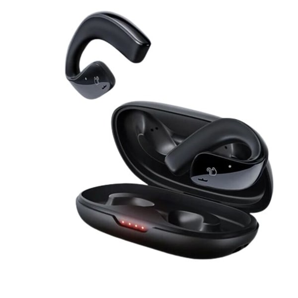 Air Conduction Bluetooth 5.3 Øretelefoner Open Ear Clip Trådløs Hovedtelefon med Mic Sports Headsets