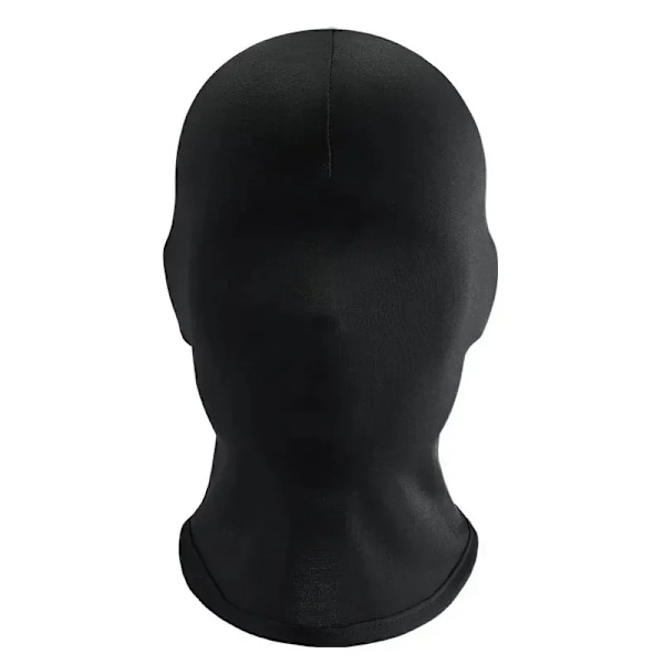 Svart Full Face Inget Hål Hatt Kvinnor Män Armé Tactical Cs Balaclava keps