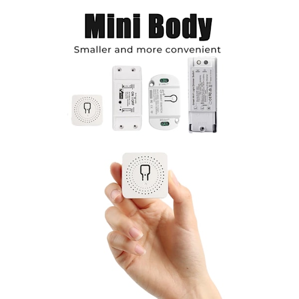 16A Tuya Smart WiFi Switch,2-way Mini Light Switch
