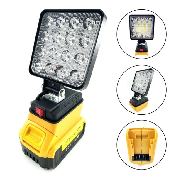 4 Tommer Verktøy Lampe LED Arbeid Lys Utendørs Elektrisk Lommelykt Lommelykt Spotlight