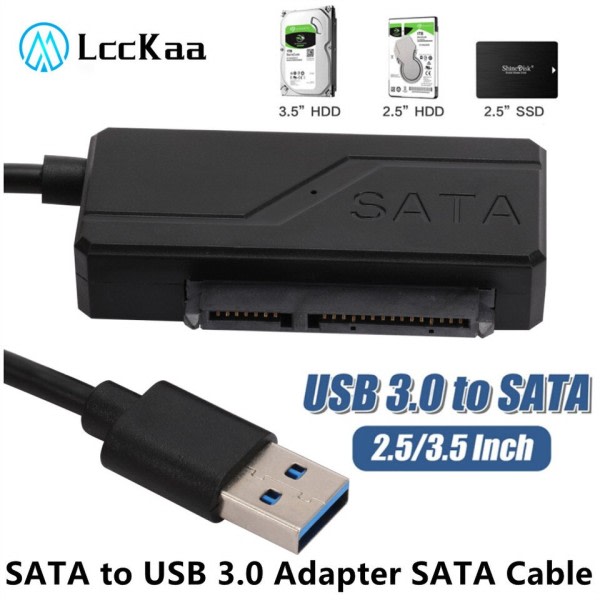 SATA till USB 3,0 kabel upp till 5 Gbps för 2,5 3,5 tum extern hårddisk SSD Hårddisk SATA 7+15 22 Pin adapter USB  3.0 till Sata kabel