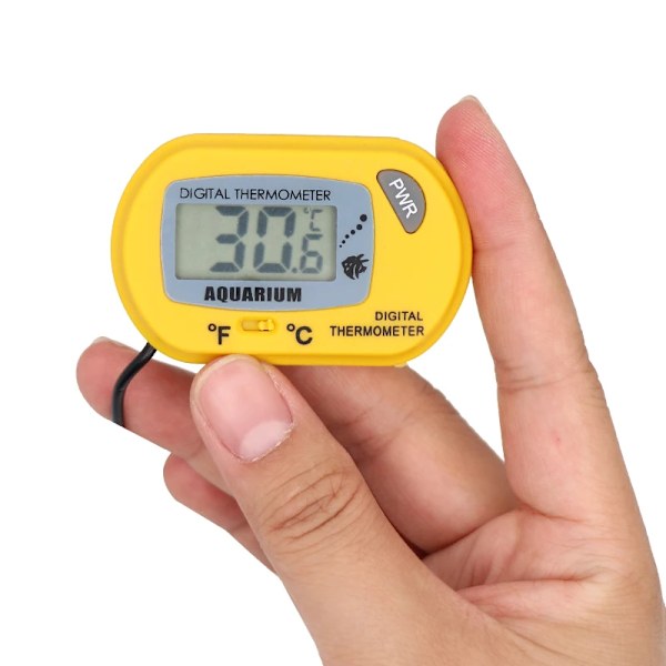 Fisk Tank LCD Digital Akvarie Termometer Temperatur Vand Meter Akvarie Temperatur Detektor Fisk Alarm Kæledyr Forsyning Værktøj Aquatic