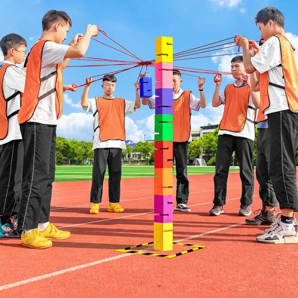 Lagarbeid Spill Tårn Bygning Utendørs Sport Leker Team Building Spill