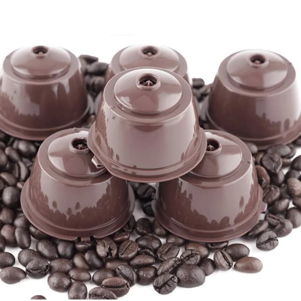 6 deler Gjenbrukbare Kaffe Kapsel For Nescafe Dolce Gusto Maskin Refillable Kaffe Kapsel Filter Kopp sett