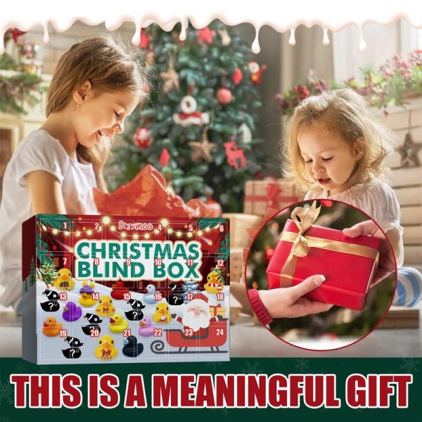 24 stykker advent kalender jul advent kalender for børn ænder advent kalender jule legetøj