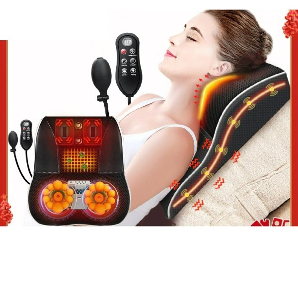 Elektrisk Shiatsu Hoved Nakke cervikal Traktion Krop Massager Bil ryg pude