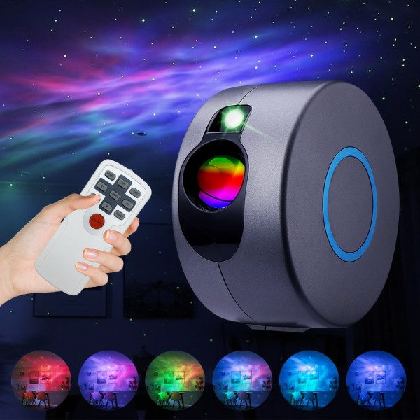 Stjerne Projektor Lys Fargerik Tåke Sky Natt Lys Dynamisk Galaxy Stjerne Natt Lys
