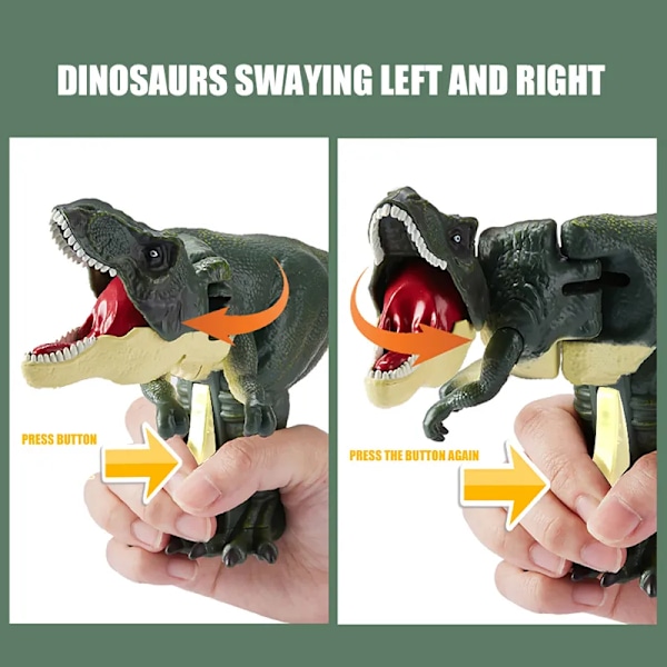 Dinosaurier Zazaza Tryck Dinosaurier Zaza Toy with Ljud Barn's Fidget Toys Dekompression Toy