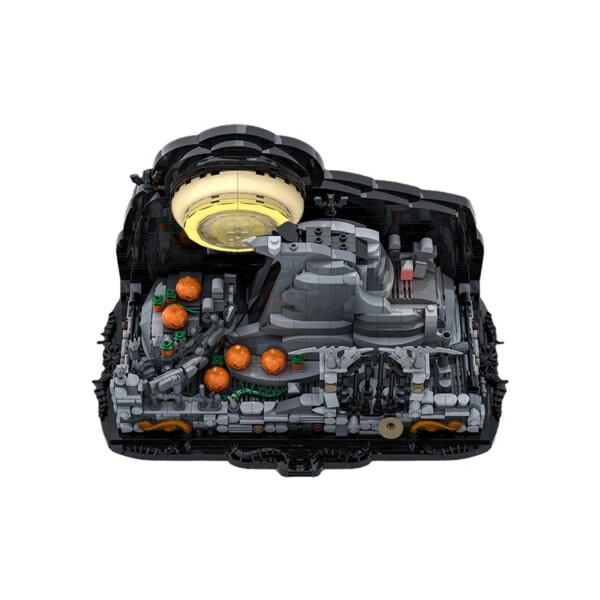 Mardröm Jul Stad Spiral Hill Halloween Pumpa Byggnad Block Kit Leksak