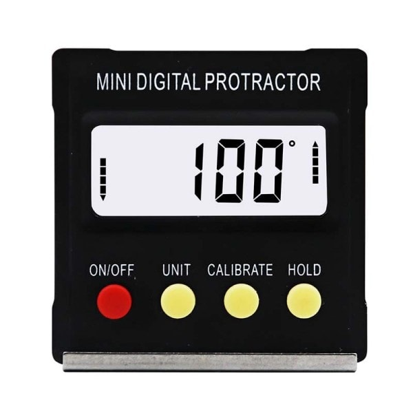 360 grader mini digital gradskiva lutningsmätare elektronisk nivå box magnetisk bas mätverktyg