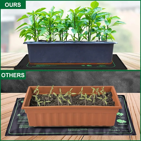 50 CM plantor värme matta inomhus växter groning vattentät värme dyna