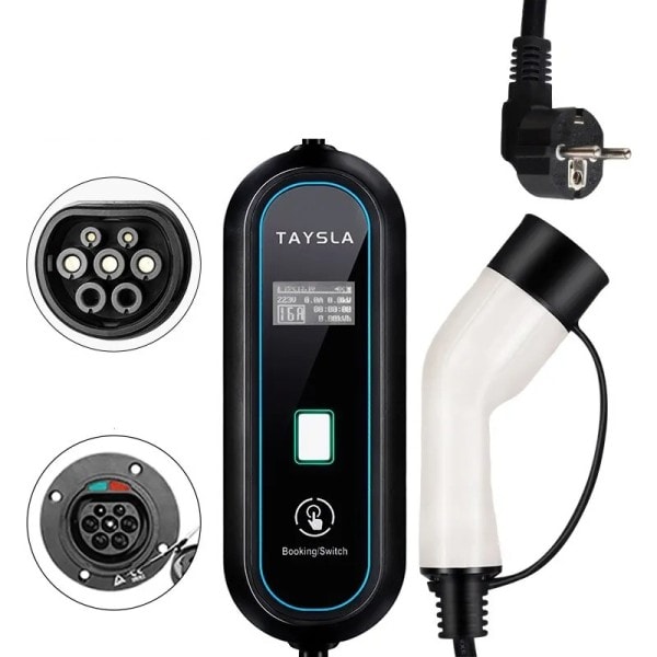Elektrisk bil lader TYPE 2 3,5KW EV Lade kabel TYPE 1 EV lader stasjon veggboks