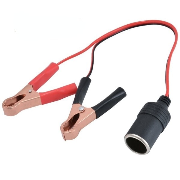 Bil batteri terminal klemme klips sigarett lighter strøm stikkontakt adapter