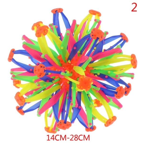 Ekspanderende ball leke baby kaste ball strekke krympe strand spark ball kule leke