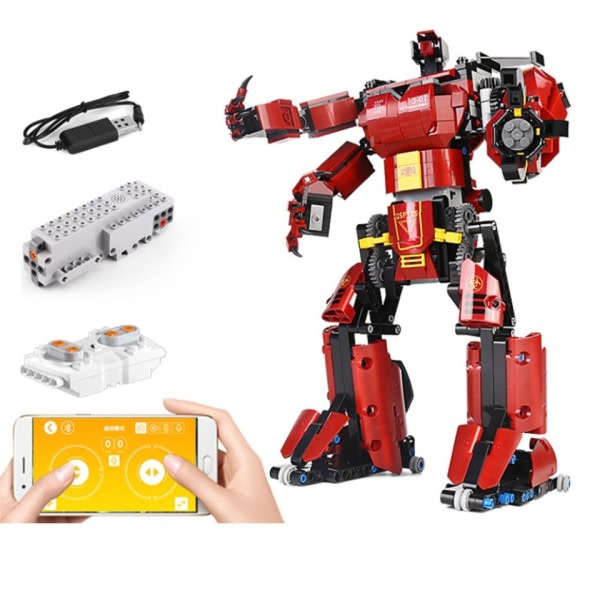 RC Klosser Robot Montering Modell Elektrisk Bygningsblokker Teknisk APP Programmering Fjernkontroll Kontroll Barn Leketøy
