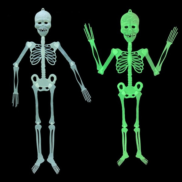 Valoisa Halloween luuranko valaistu haamu Halloween ulko piha ovi sisustus