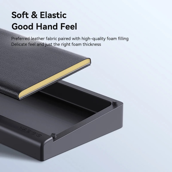 Tastatur Håndled Rest Pad Ergonomisk Blød Hukommelse Skum Støtte Desktop Opbevaring Boks Nem Tastning Smertelindring