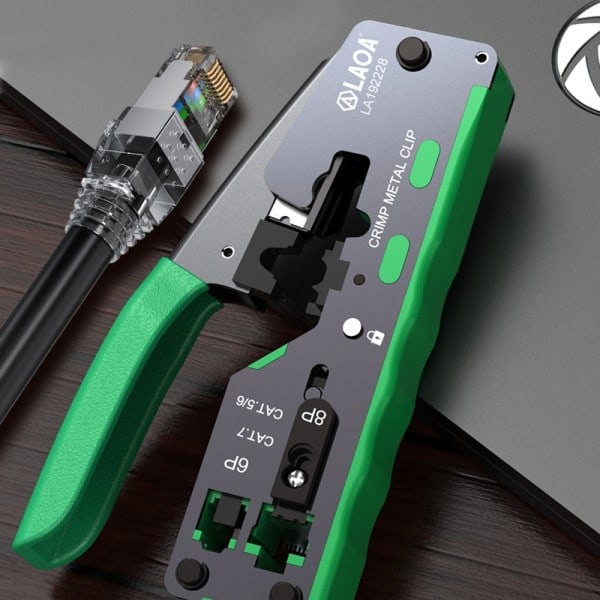 Nettverk kabel tang nettverk verktøy krymping tang palmestørrelse nettverk tang multifunksjonell wire stripper