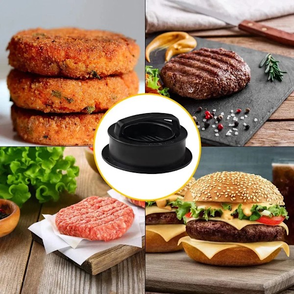 Laadukas Pyöreä Hampurilainen Hampurilainen Pressi Naudanliha Grilli Ruokalaatuinen ABS Hampurilainen Apu Liha Puistin Kitletit Patty Maker