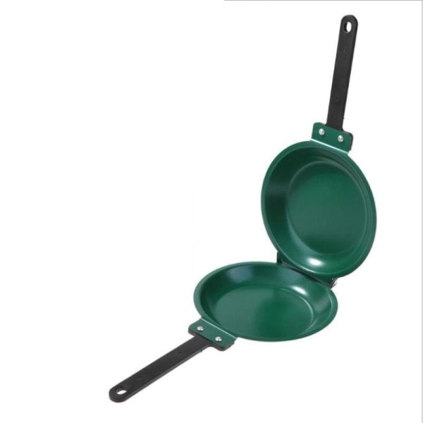 Dobbelt sidet stege pande grøn nonstick omrøre stege pande med keramik coating pandekagemaskine