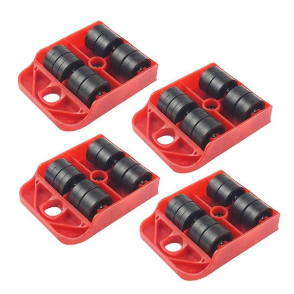 4 stk Moves Møbler Værktøj Transport Shifter Moving Wheel Slider Fjerner Roller Tung