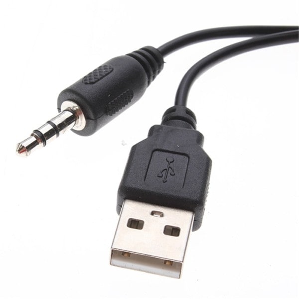 Mini Bærbar Clipon USB Stereo Høyttalere linje Kontroller Soundbar