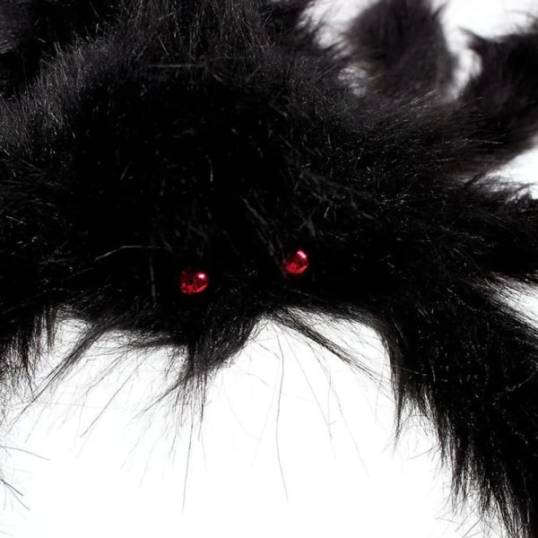 200 CM Enorm Halloween Edderkopp Oversized Plysj Svart Edderkopp Halloween Fest Dekorasjon
