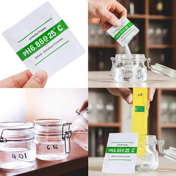 15 stykker 4,01 6,86 9,18 PH meter kalibrering