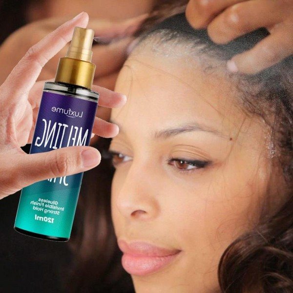 120ML Smelting Spray For Blonder Parykker Hurtig Tørkende Langvarig Usynlig Blonder Naturlig Smelting Og Holding Mousse For blonde parykk spray