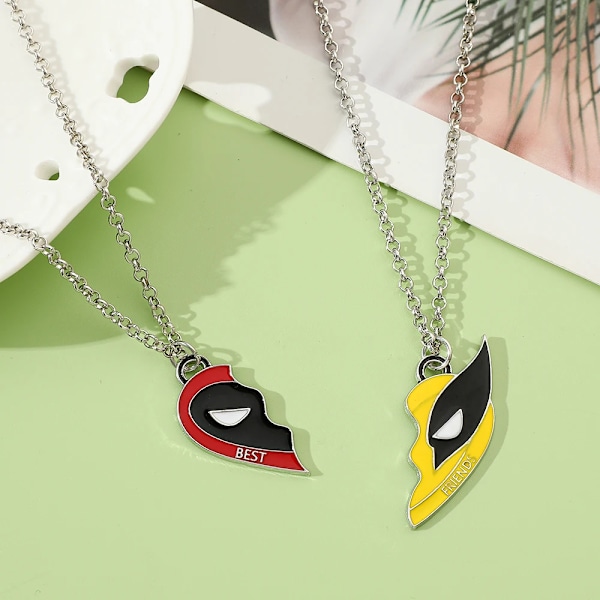 Deadpool & Wolverine Halsband Cool DIY Handgjorda Hänge Tillbehör