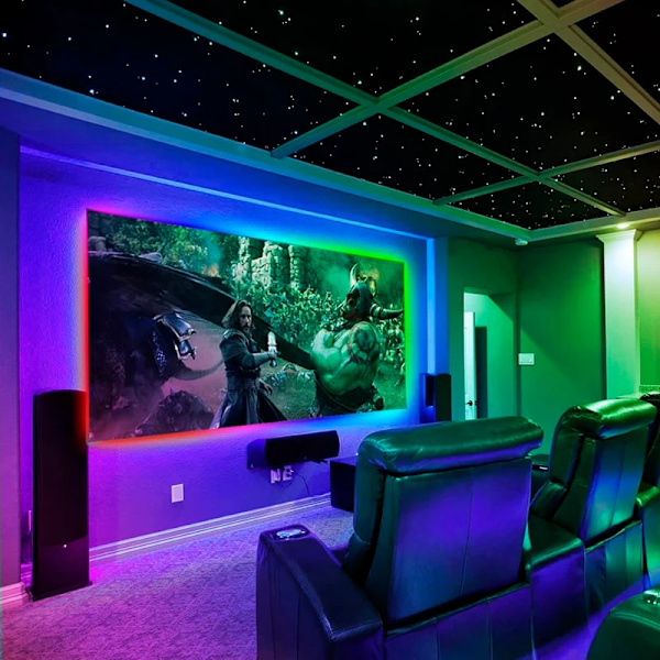 Hög kvalitet LED Strip Ljus RGB APP Kontroll Färgskiftande Ljus med 24 tangenter Fjärrkontroll Läge för Rumsdekoration Bluetooth RGB
