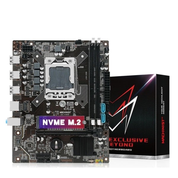 X79 Moderkort LGA 1356 Set Kit Med Xeon E5 2430 CPU Processor 8GB(2*4GB)DDR3 ECC RAM Minne M.2 NVME X79-V309