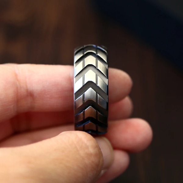Ratchet Wheel Fidget Ring Fidget Slider Voksen EDC Metal Fidget Legetøj