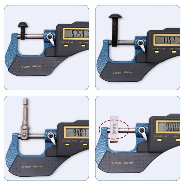 0-25mm digitaalinen elektroninen mikrometri 0,001mm mikroni ulko mikrometrit mitta mittari
