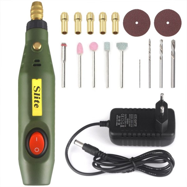Bärbar mini läder polering elektrisk slip roterande bit slip kant polerare kit