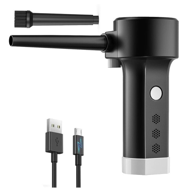 Elektrisk Luft Duster opladelig,komprimeret Luft Dåser USB,CTrådløs Luft blæser Rengøring Støv,Laptop Cleaner,