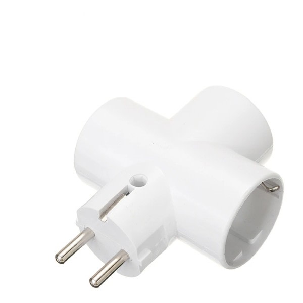 1st ABS fler ström uttag  flerplugg 3-vägs fler plugg uttag adapter