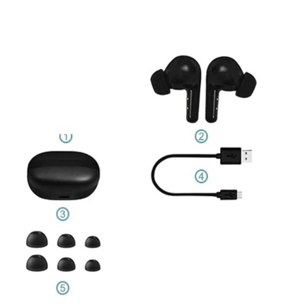 Bluetooth høreapparat Genopladeligt CIC høreapparater Telefon APP Touch Control Tilpasning