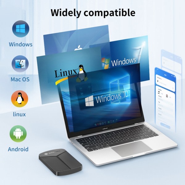 2,5 tum hårddisk hölje SATA till USB 3.0 adapter hårddisk fodral 6Gbps UASP  Hårddisk hölje för Windows