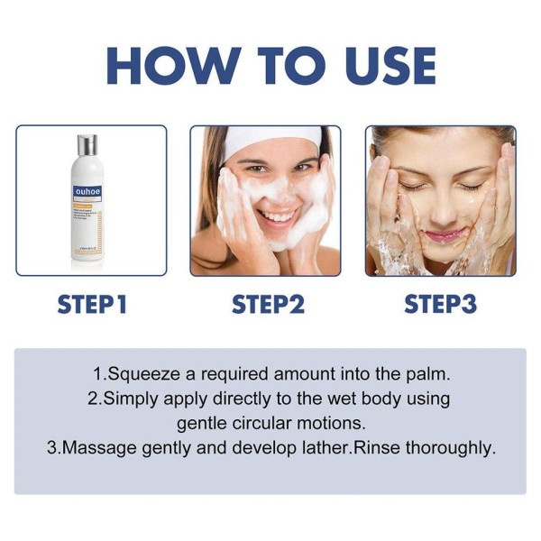 Whitening Facial Cleanser Brighten Hud Tone Forfriskende Fade Spot Chloasma Fjernelse