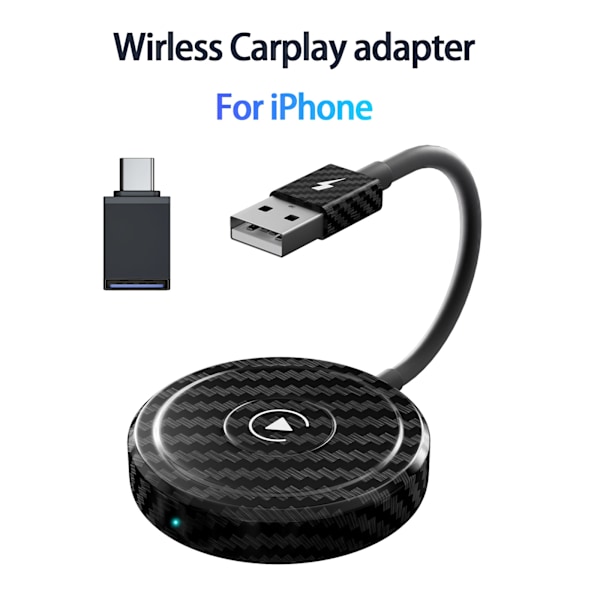 Langaton Carplay Dongle Muunna langallisesta langattomaksi android/iPhonelle Plug and Play