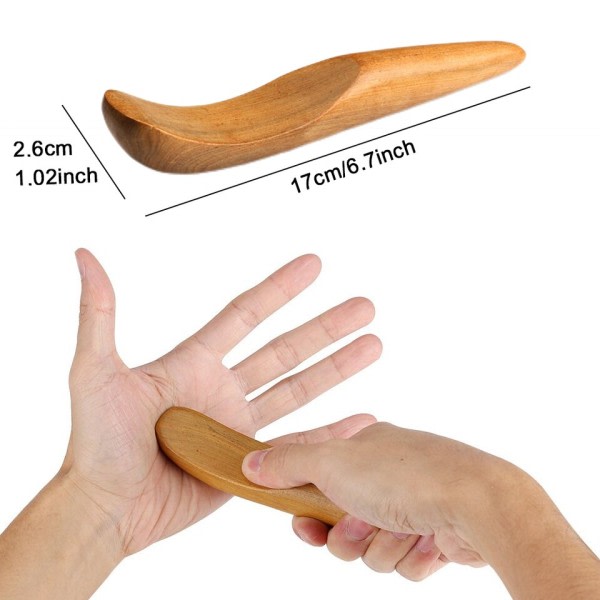 Træ Trigger Point Massage Gua Sha Værktøj Professionelt Lymphatic Drænage Værktøj
