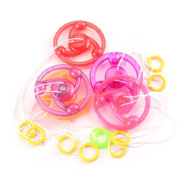 Luminous Hand Pull Lysande Blinkande Rep Svänghjul Toy Led Light Toy