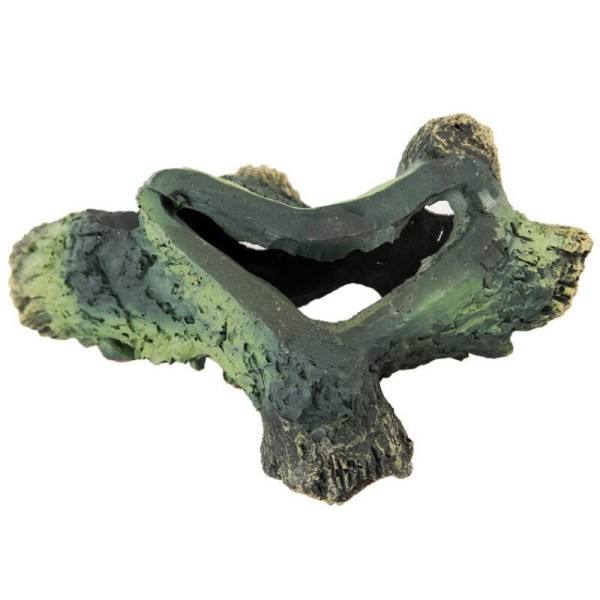 Harpiks Steier Fisk Tank Landskap Akvarium Dekorasjon Stein Fjell Gjemme Gule Kjæledyr Rekvisita Ornament 1stk