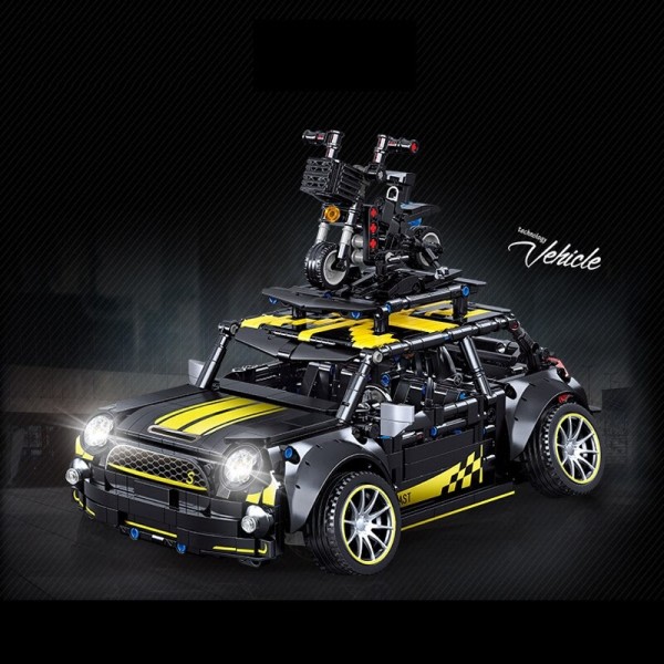 By mekanisk højteknologisk ekspert berømt mini sport bil bygge klodser klodser racing køretøj legetøj