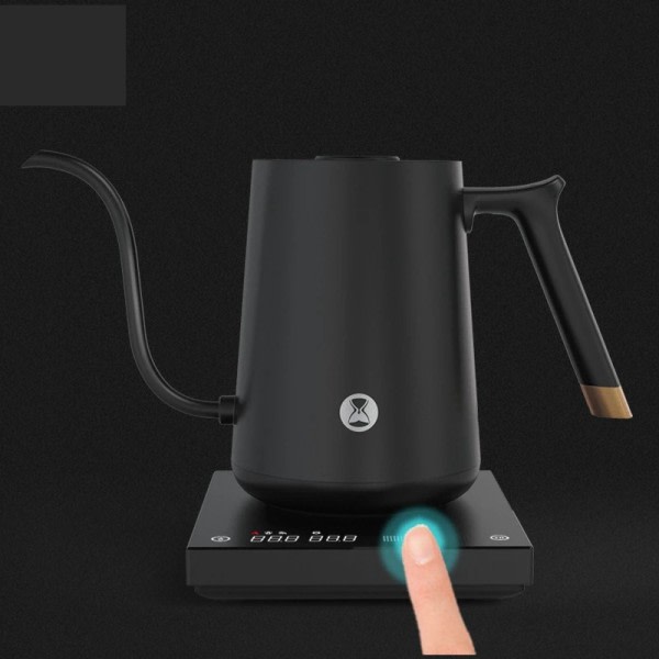 Smart Elektrisk Kaffe Kanna Svanhals 600-800ml 220V Flash Värme Temperatur Kontroll Kanna