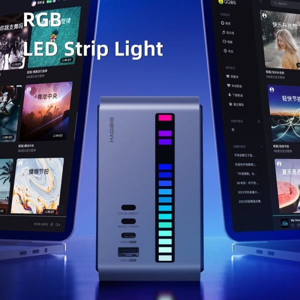 USB C telakka asema kaksois HDMI-yhteensopiva M.2 SSD kotelo Ethernet 100W PD USB keskitin