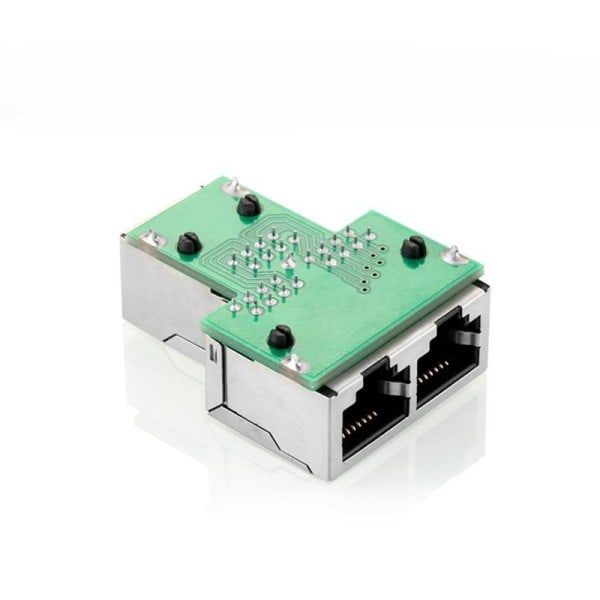 RJ45 1 Til 1/2 LAN Ethernet Netværk Kabel Hun Splitter Adapter Stik Splitter Extender Stik